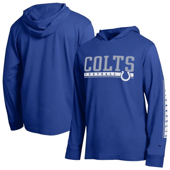 Men's Champion Royal Indianapolis Colts All Star Hooded T-Shirt