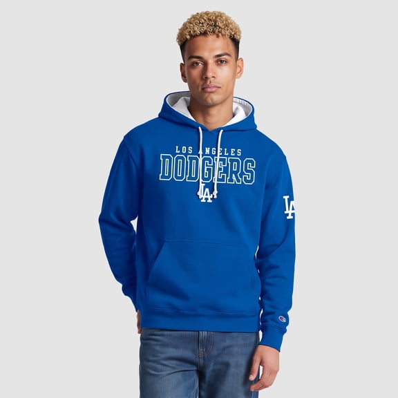 Men's Champion Royal Los Angeles Dodgers Fleece Hoodie
