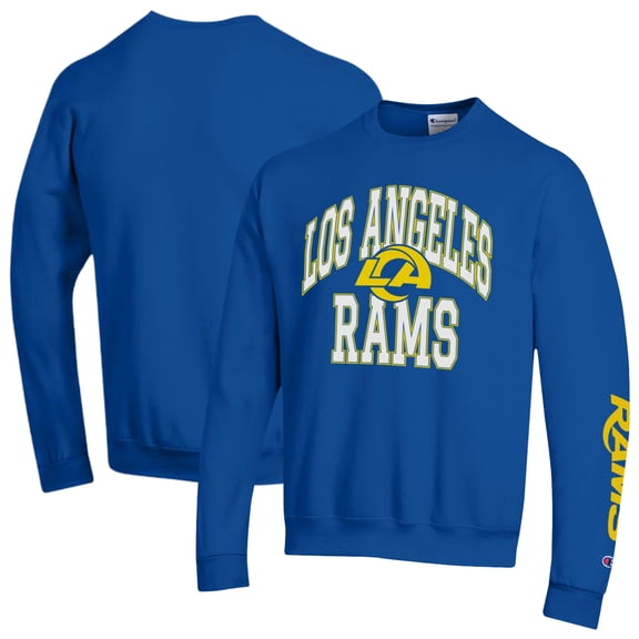 Men's Champion Royal Los Angeles Rams Powerblend Fleece Sweatshirt