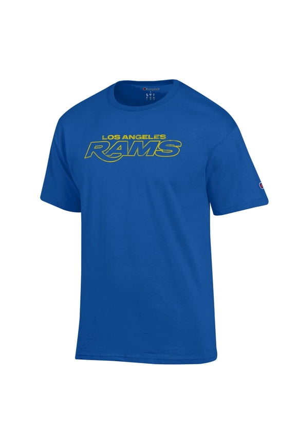 Men's Champion Royal Los Angeles Rams Wordmark T-Shirt