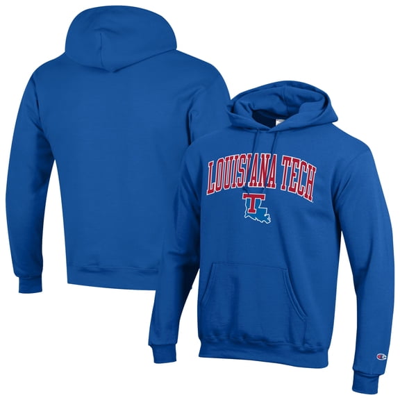 Men's Champion Royal Louisiana Tech Bulldogs Campus Eco Powerblend Hoodie
