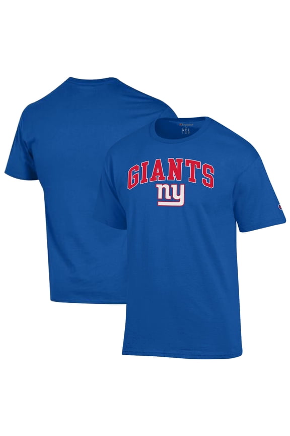 Men's Champion Royal New York Giants Arch Over Logo T-Shirt