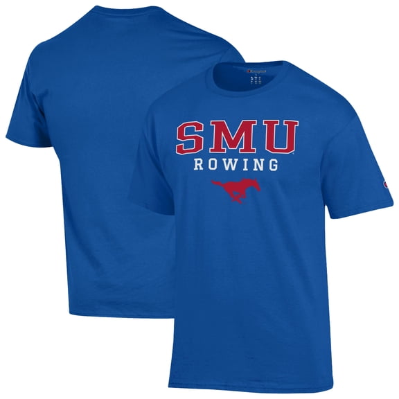 Men's Champion Royal SMU Mustangs Rowing Jersey T-Shirt