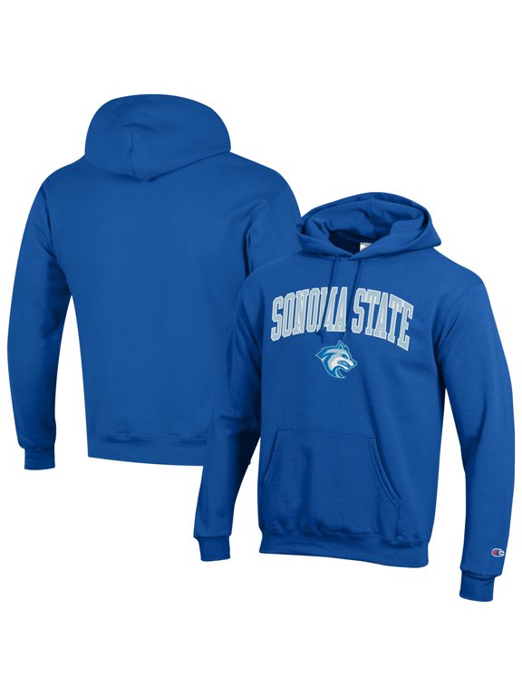 Men's Champion Royal Sonoma State Seawolves Campus Eco Powerblend Hoodie