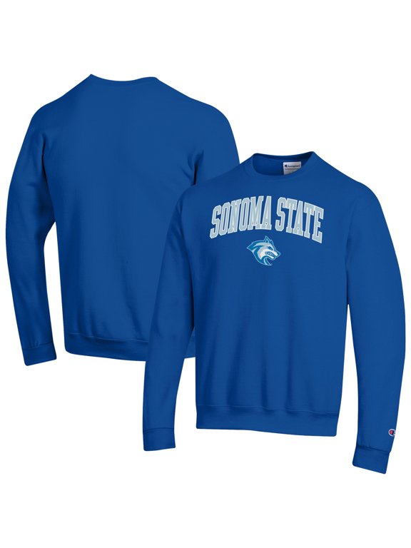 Men's Champion Royal Sonoma State Seawolves Campus Eco Powerblend Sweatshirt
