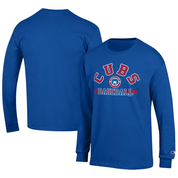Men's Champion Royal South Bend Cubs Jersey Long Sleeve T-Shirt