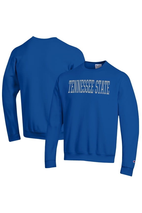 Men's Champion Royal Tennessee State Tigers Eco Powerblend Crewneck Pullover Sweatshirt