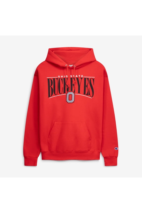 Men's Champion Scarlet Ohio State Buckeyes Team Pride Powerblend Hoodie