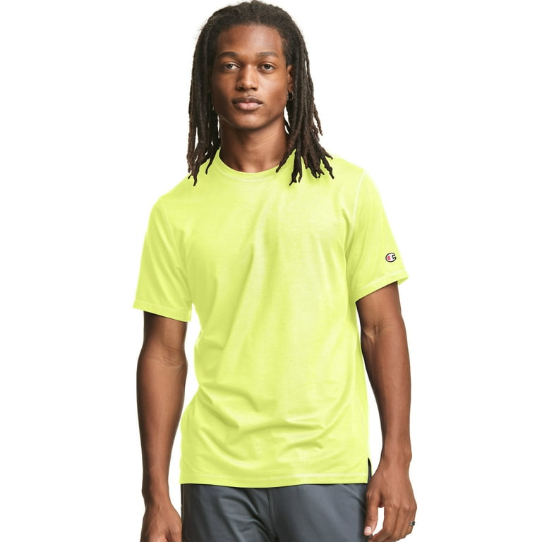 Champion yellow t outlet shirt