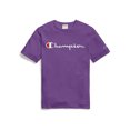 thumbnail image 1 of Men's Champion Tee, Script Logo Purple XS, 1 of 4