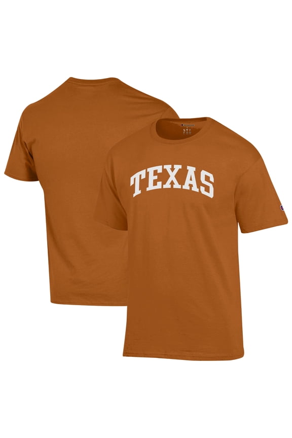 Men's Champion Texas Orange Texas Longhorns Basic Arch T-Shirt