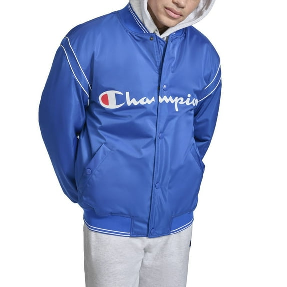 Men's Champion® Varsity Bomber Color: Surf The Web Size: S