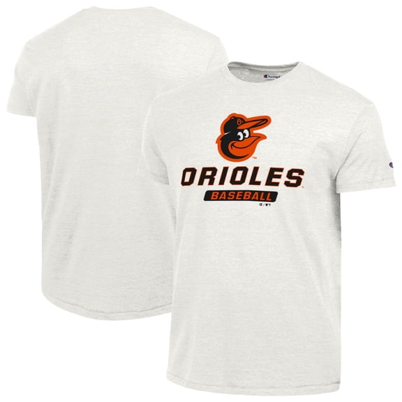 Men's Champion White Baltimore Orioles Ultimate Tri-blend T-Shirt