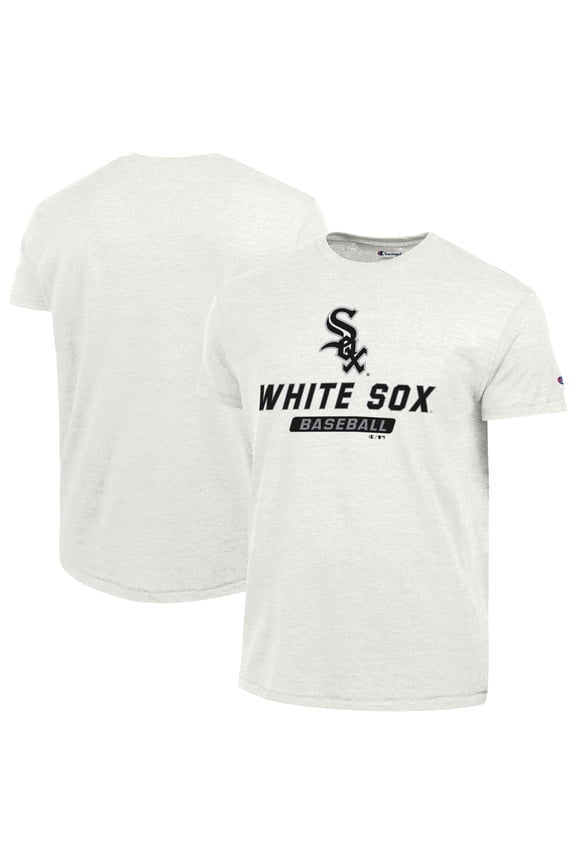 Men's Champion White Chicago White Sox Ultimate Tri-blend T-Shirt