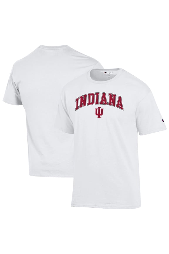 Men's-Champion White Indiana Hoosiers Arch Over Logo T-Shirt