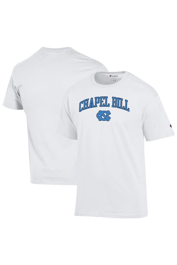 Men's  Champion  White North Carolina Tar Heels Chapel Bill T-Shirt