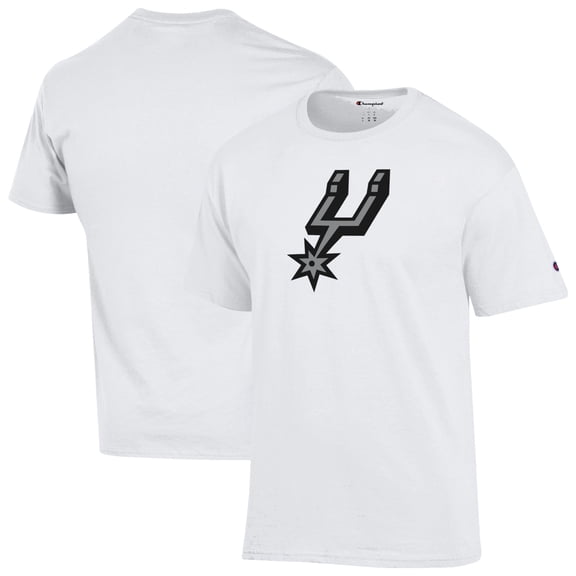 Men's Champion  White San Antonio Spurs Jersey Cotton T-Shirt