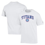 Mens Champion White Tennessee Titans Arch Over Logo T-Shirt