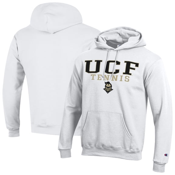 Men's-Champion White UCF Knights Powerblend Pullover Hoodie