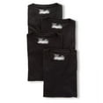 thumbnail image 1 of Men's Chaps CUVNP4 Essential V-Neck T-Shirts - 4 Pack (Black M), 1 of 1