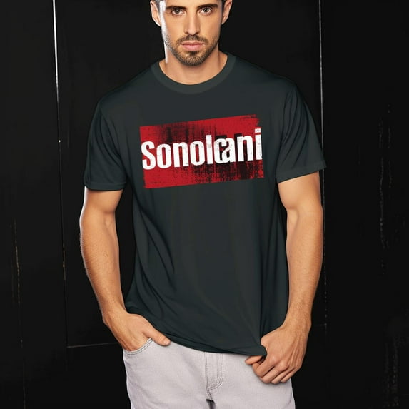 Men's Character Distortion T-Shirt New Cotton Black Tee XS-5XL