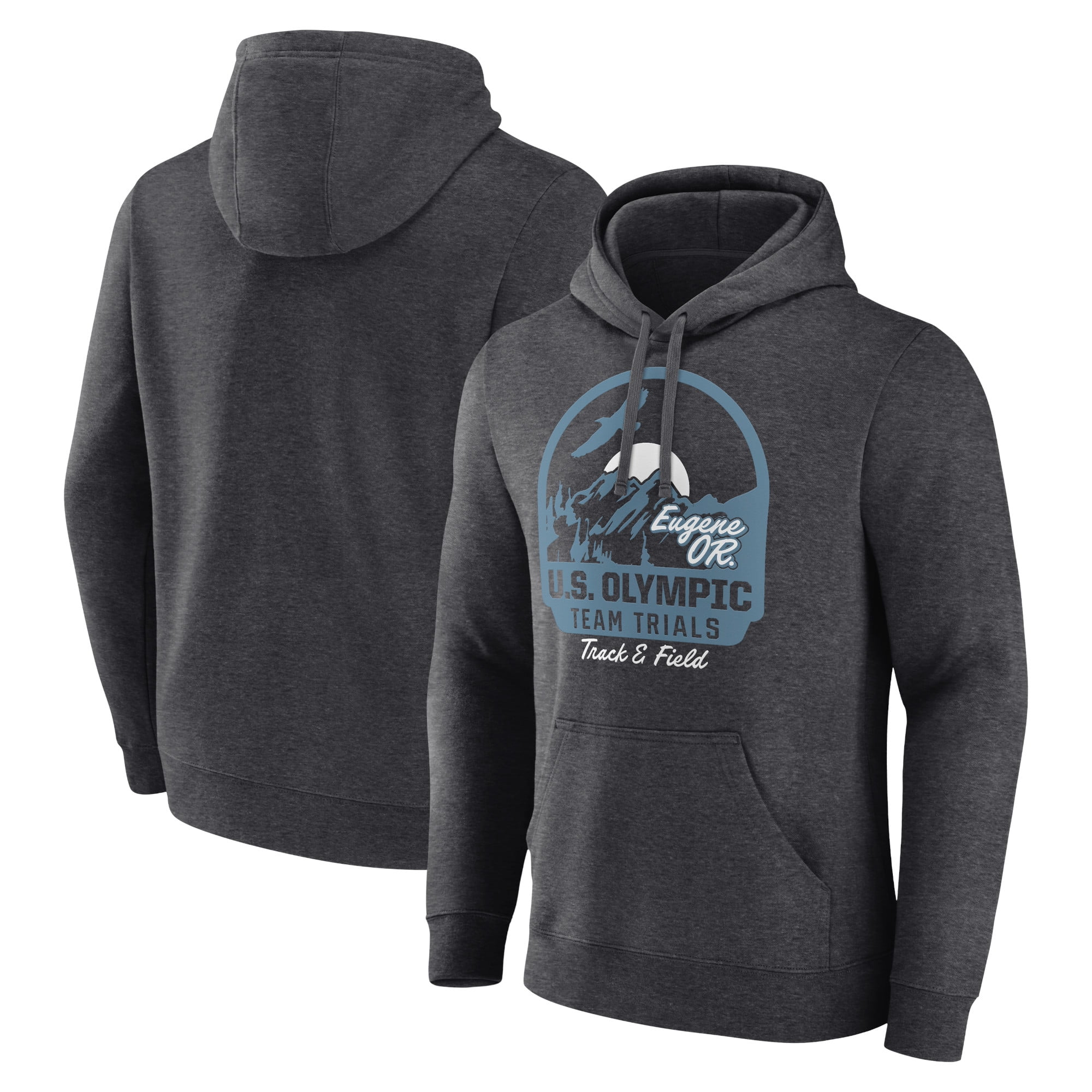 Men's Charcoal 2024 U.S. Olympic Track & Field Team Trials Oregon Pullover Hoodie