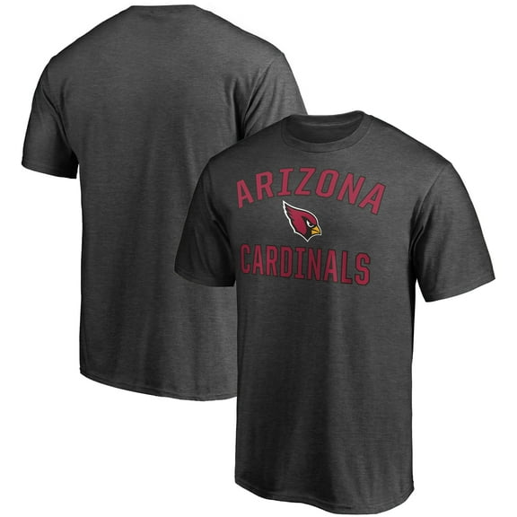 Men's Fanatics Heather Charcoal Arizona Cardinals Victory Arch T-Shirt