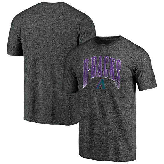 Men's Charcoal Arizona Diamondbacks Line Corps Tri-Blend T-Shirt