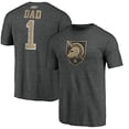 thumbnail image 1 of Men's Charcoal Army Black Knights Greatest Dad Logo Tri-Blend T-Shirt, 1 of 3