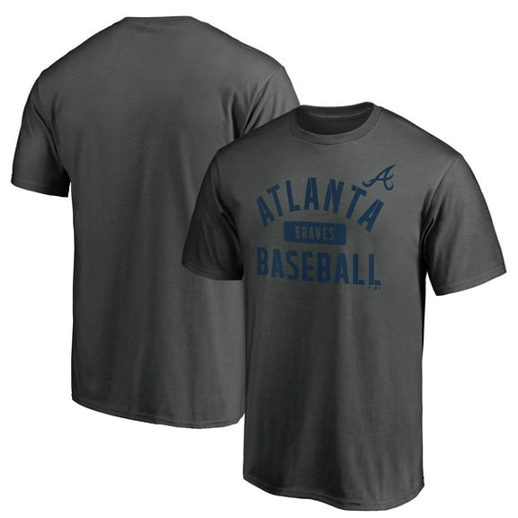 Men's Charcoal Atlanta Braves Team Primary Pill T-Shirt