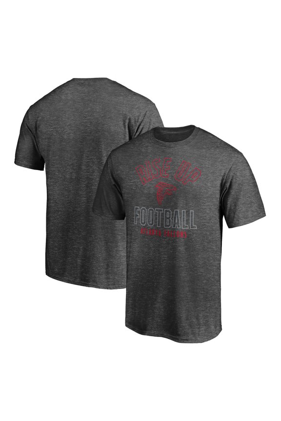 Men's  Charcoal Atlanta Falcons Nickname Arc T-Shirt