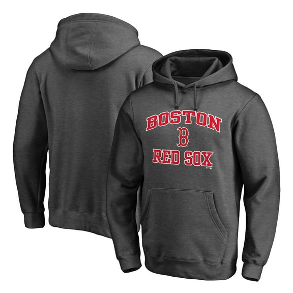 Men's Charcoal Boston Red Sox Heart & Soul Pullover Hoodie