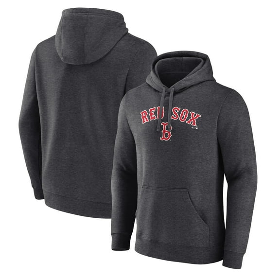 Men's Charcoal Boston Red Sox Team Lockup Hoodie