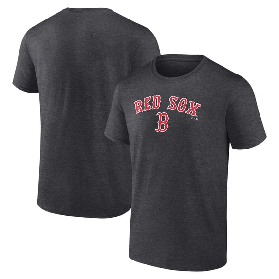 Men's Charcoal Boston Red Sox Team Lockup T-Shirt