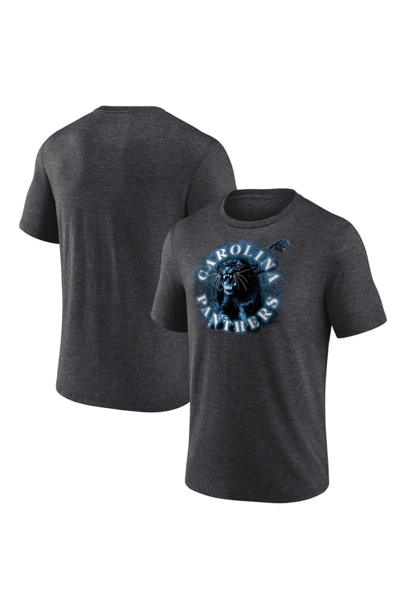 Men's  Charcoal Carolina Panthers Sporting Chance Tri-Blend T-Shirt