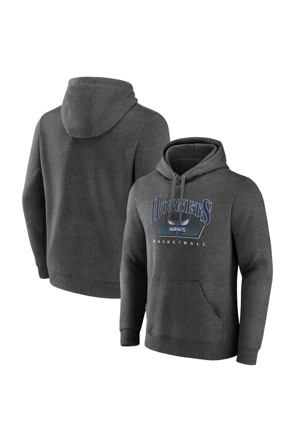Men's Charcoal Charlotte Hornets Selection Pullover Hoodie