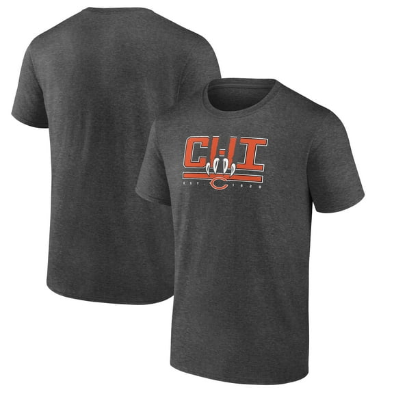 Men's Charcoal Chicago Bears Passing Touchdown T-Shirt