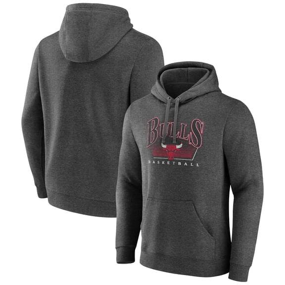 Men's Charcoal Chicago Bulls Selection Pullover Hoodie
