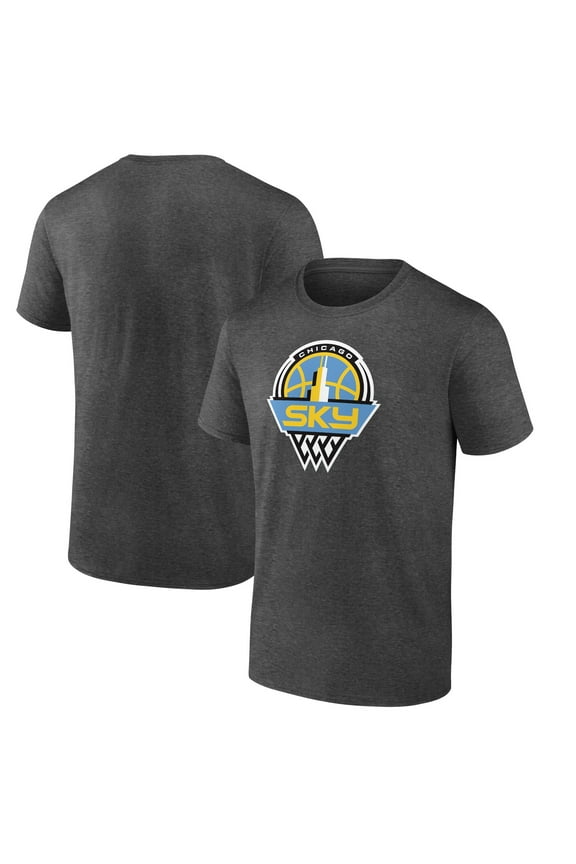 Men's Charcoal Chicago Sky Logo T-Shirt