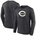 thumbnail image 1 of Men's Charcoal Cincinnati Reds Monochrome Long Sleeve T-Shirt, 1 of 3