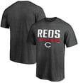 thumbnail image 1 of Men's Charcoal Cincinnati Reds Team Win Stripe T-Shirt, 1 of 3