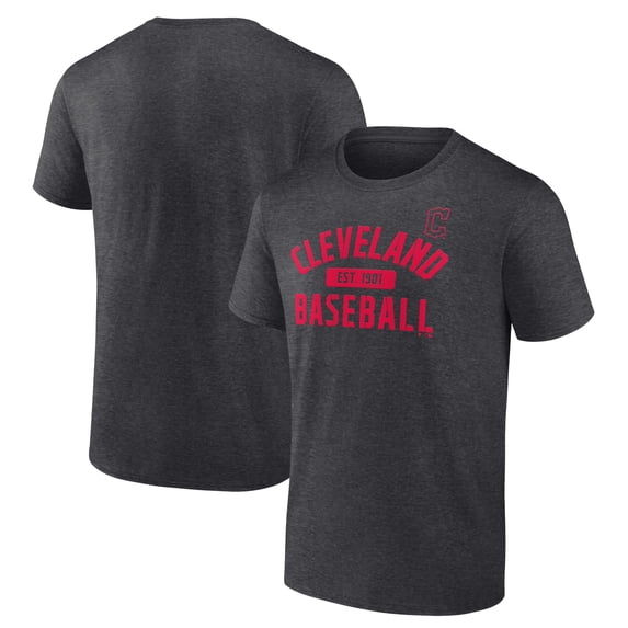 Men's Charcoal Cleveland Guardians Primary Pill T-Shirt