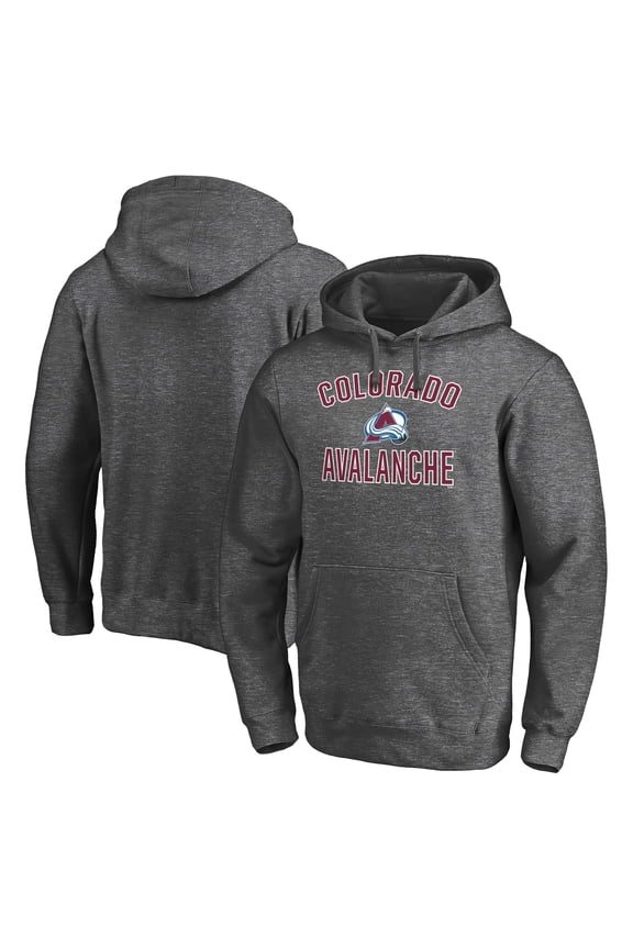 Men's Charcoal Colorado Avalanche Victory Arch Pullover Hoodie