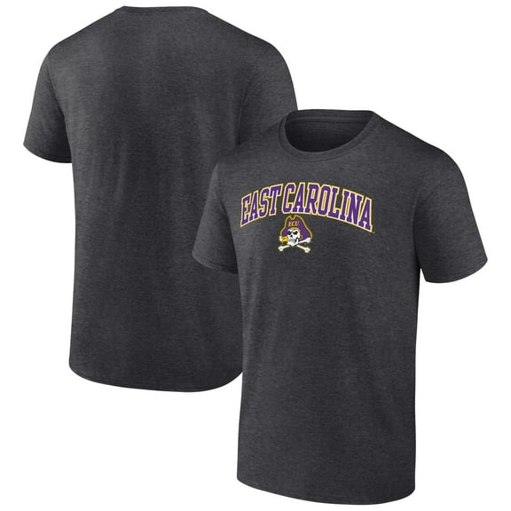 Men's Charcoal ECU Pirates Campus T-Shirt