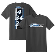 Mens Charcoal Front Row Motorsports Lifestyle T-Shirt