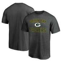 Men's Fanatics Heather Charcoal Green Bay Packers Victory Arch T-Shirt