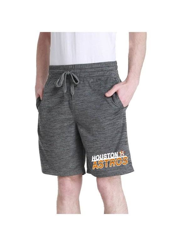 Men's Charcoal Houston Astros Chip Fleece Jam Shorts