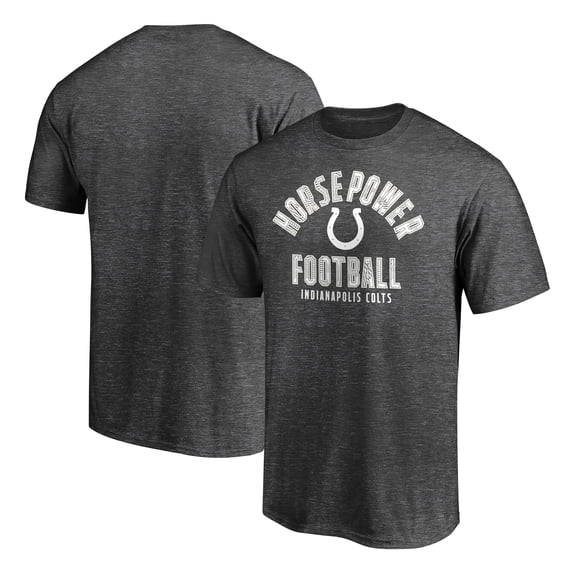 Men's Charcoal Indianapolis Colts Nickname Arc T-Shirt