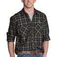 thumbnail image 1 of Men's Charcoal Johns Hopkins Blue Jays Brewer Flannel Long Sleeve Shirt, 1 of 1
