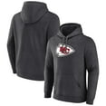 thumbnail image 1 of Men's Charcoal Kansas City Chiefs Primary Team Logo Fitted Pullover Hoodie, 1 of 3